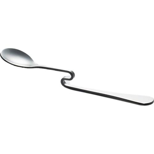 Multi-Function Stainless Steel Smile Face Shaped Curving Mixing Spoon 0094 For Cream Iced Coffee Stainless Steel Spoons