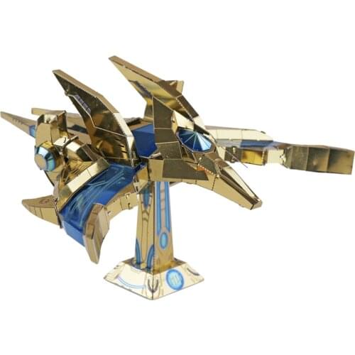 MMZ MODEL MU 3D Metal Puzzle Star Craft Protoss Phoenix Model Kit YM-L031 DIY 3D Laser Cut Assemble Jigsaw Toys For adult