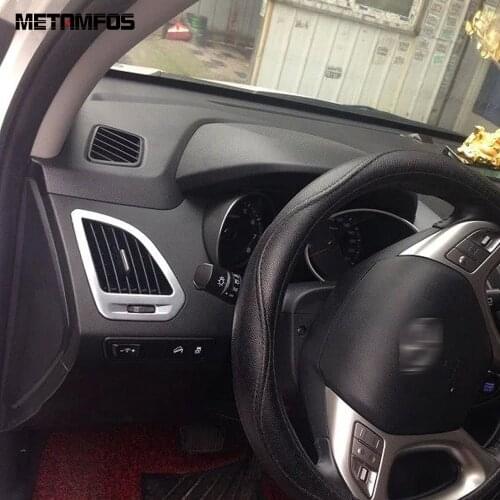 For Hyundai Tucson ix35 2011-2014 2015 Matte Side Air Conditioner Vent Outlet Cover Molding Trim Inner Accessories Car Styling
