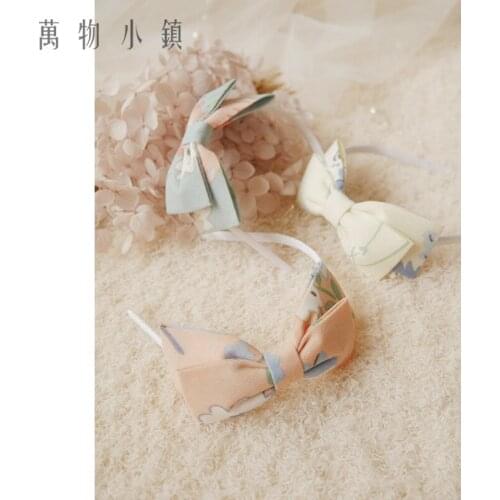 NEW Beige/Light blue/Orange pink Bowknot Hair band 1/3 1/4 1/6 BJD SD DD MSD YOSD Doll Accessories