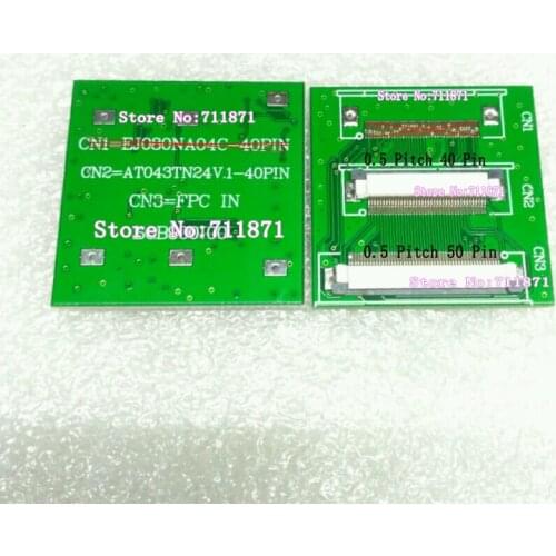 AT034TN24V.1 Adapter Plate Board FFC TTL 50P to 40P Adapter Connector AT034TN24V.1 40P to 50P Controll Board FFC FPC 40P 50Pin
