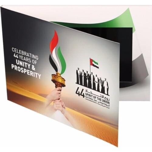 Customization Smart 10" LCD USB Smart Flip 1080P Color Screen HD 1080P Video Photo Xmas Greeting Card Media Player