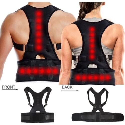 Adjustable Clavicle Posture Corrector Male Female Magnetic Back Shoulder Spine Support Nylon Elastic Shoulder Back Brace Belt