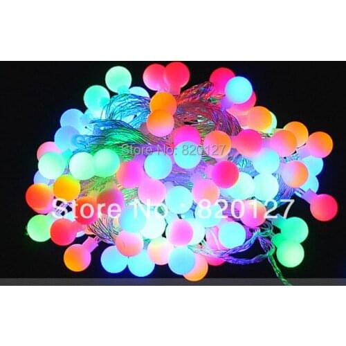 10m string of 50 balls christmas Multi Color Led lights fairy lights,BBQ lights,home party decoration light