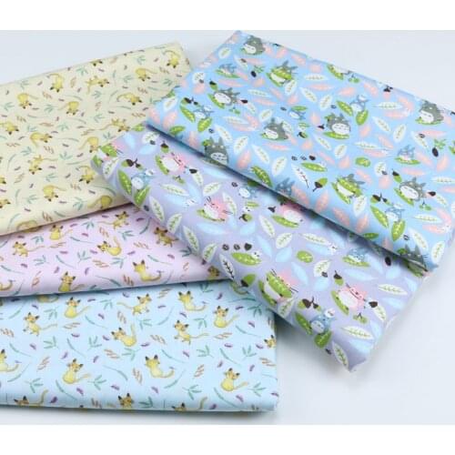 Cat Twill 100% Cotton Fabric DIY Patchwork Quilting Sewing Craft Pillows Baby Dress Home Bedding Decoration Teido Tissus Clothes