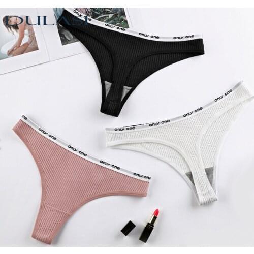 Sexy Cotton Thong Sports Underwear Hot Panties For Women Comfortable Seamless G-String Low Rise Underpants S-XL Lingerie New