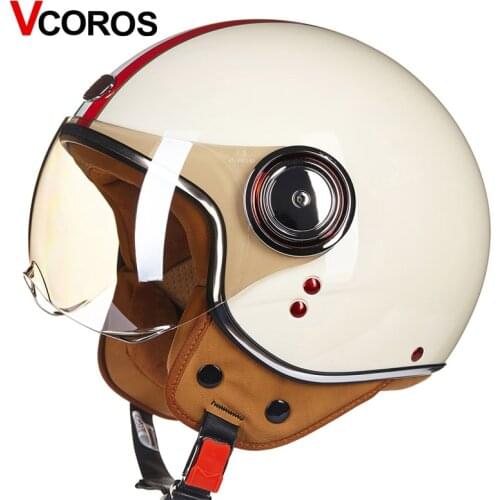 BEON vintage open face half 3/4 motorcycle helmets jet vintage retro and chopper unisex motobike helmet Italian flag Ece22.05