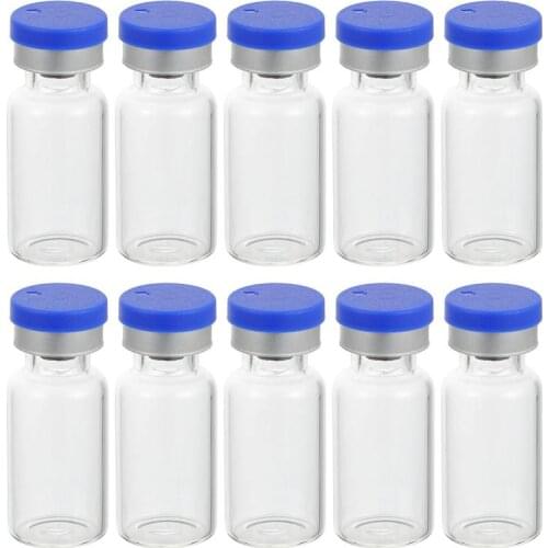 1 Set 3ml Glass Bottle Practical Transparent Vials Clear Bottles With Lid