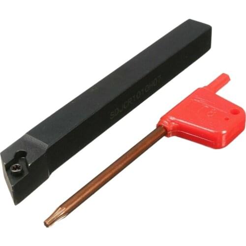 TOP SDJCR1010H07 Lathe Indexable External Turning Tool Holder + Wrench T8