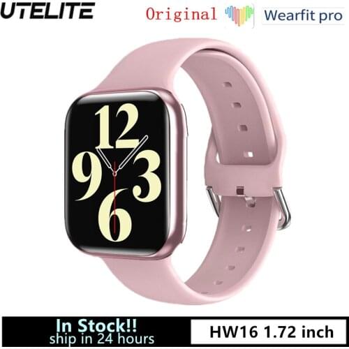 UTELITE IWO HW16 Smart Watch 1.72 inch Screen 44mm Bluetooth-compatible Call Heart Rate Long Standby Men Watch Fitness PK HW22