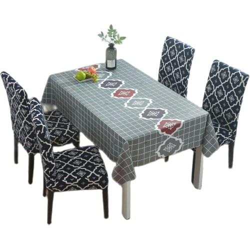 Waterproof Tablecloth Kitchen Dining Table Chair Covers