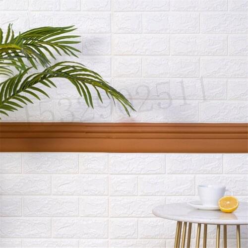 Waterproof 3D Border Wall Sticker Top Corner Line Wall Edge Strip Wall Waist Line Sticker Tiles Wallpaper Border Home Wall Decor