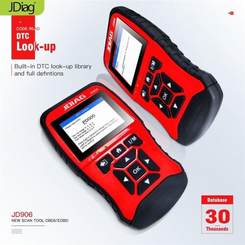 High Performance JD906 Code Reader Super JDiag JD906 OBD2 Diagnostic Scanner Read and erase fault codes With Core Analysis