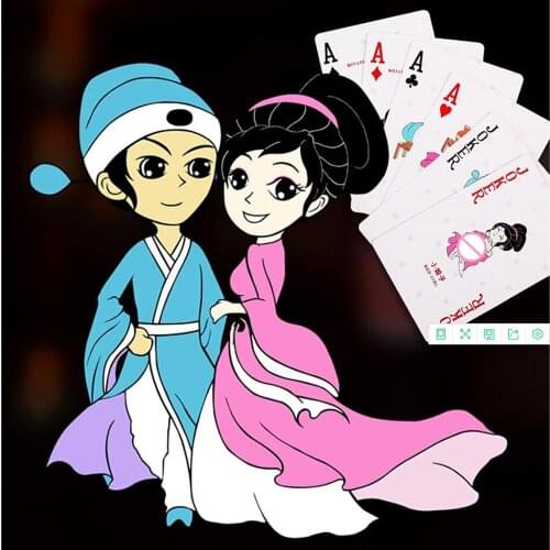 Adult Sex Poker Couple Erotic Love Sexy Posture Play Card Night Bar KTV Little Letters Texas Hold'em Playing Cards Board Games