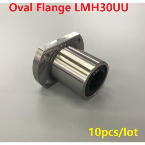 10pcs/lot LMH30UU 30mm Oval Flange type linear bearings for 3D printer parts LMH30 30*45*64mm