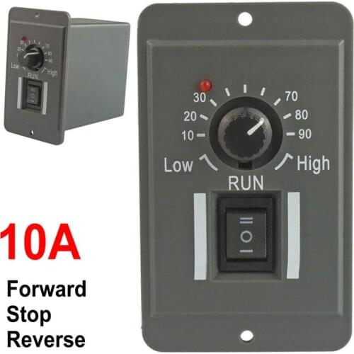 12V 24V 36V 48V PWM DC Motor Speed Controller Adjustable Switch 10A Regulator