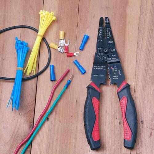 8inch Multi Tool Stripper Pliers Hand Tool Wire Stripper Wire Cable Cutter Plumbing Electrical Cutting Scissor Cable Cutter