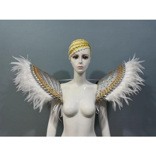 Latin dance Samba accessories Fashion exquisite headdress feathers Delicate dance shows accessories Samba clothing