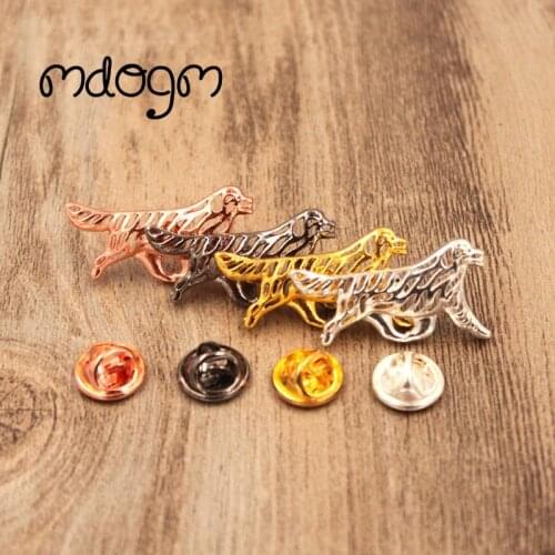 Mdogm Newfoundland Dog Animal Brooches And Pins Birthday Suit Cute Funny Metal Small Collar Badges Gift For Male Men B123