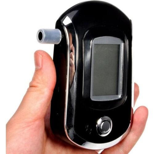 Factory Professional 5 mouthpiece Mini Police Digital LCD Screen Breath Alcohol Tester Alcohol Breath Analyzer Breathalyzer