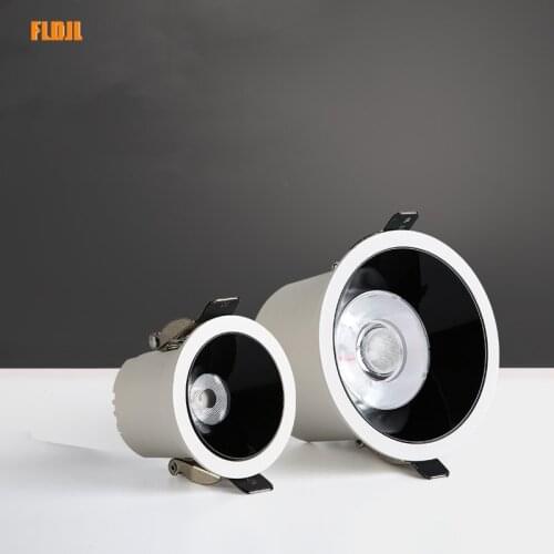 Dimmable waterproof led spot light wall washer COB ceiling light 7W/10W/15W/20W/25W/30W anti-glare aisle downlight spotlight220v