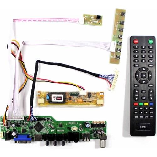 LCD Controller Board HD-MI VGA AV USB RF LCD Board Compatible Work With 18.5nch 1366*768 M185XW01/V2/V4 G185XW01/M185B1-L02 /L03