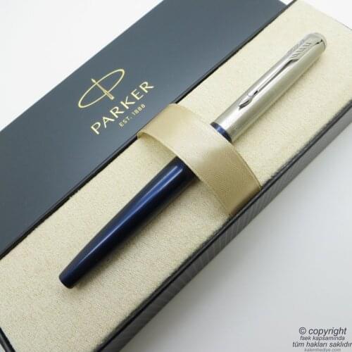 Parker Jotter Metal Blue Fountain Pen | İsme Special Pen | Gift Pen
