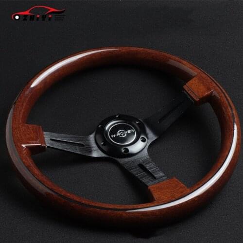 46CM modified steering wheel, car modified racing universal steering wheel, wood grain steering wheel