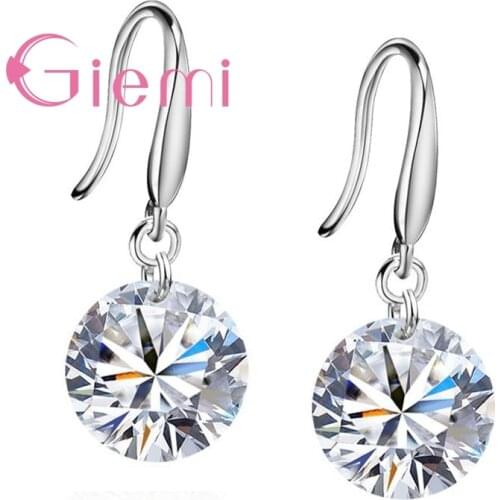 Fashion Casual Earring for Women Girl Top Quality gifts AAA Cubic Zirconia Silver Jewelry Fast Shipping Hot