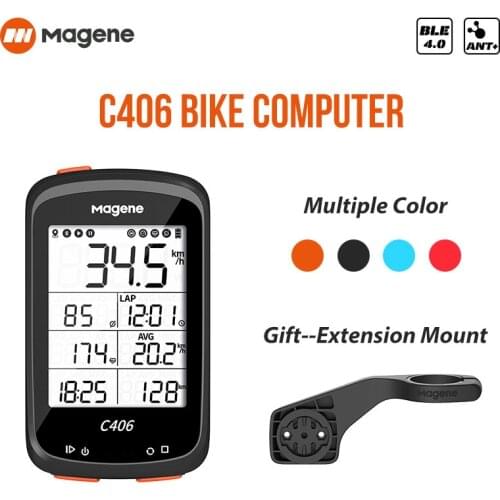 New Magene C406 Bike Computer IPX6 Waterproof GPS Wireless Smart Mountain Road Bicycle Monito Stopwatchring Cycling Data Map