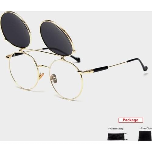 Mimiyou Polarized Round Sunglasses Women Flips Up Vintage Sunglasses Men Sun Glasses Women Brand UV400 Eyeglasses Shades