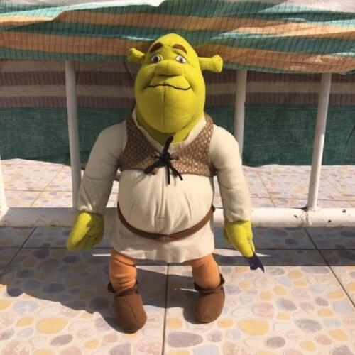 New Disney Movie Shrek Plush Stuffed Toy Dolls SHREK OGRE 40cm Kawaii Kids Christmas Gift