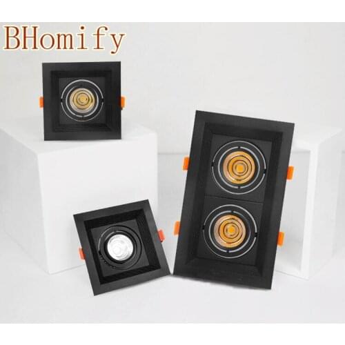 Black-square Dimmable Led COB Ceiling led downlight 10W 20W 30W rotating 110/220V Warm / white surface mounted Indoor Lighting