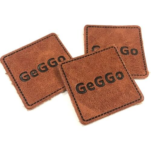 Garment Accessory Maker Sew On Custom Logo Leather Patches Label For Clothing