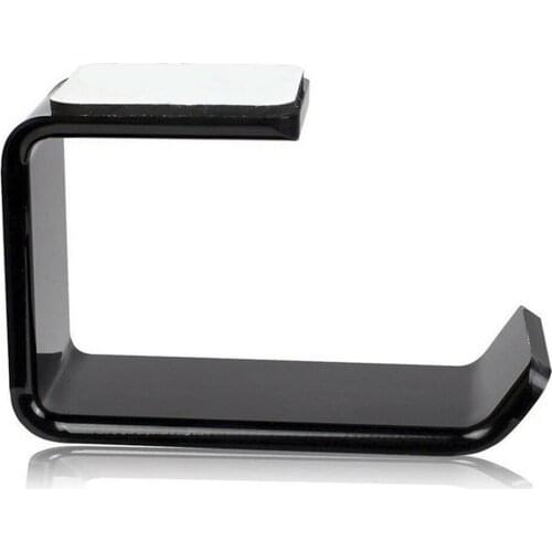 Simple Headphone Stand Hanger Hook Tape Under Desk Dual Headset Mount Holder Easy to Use