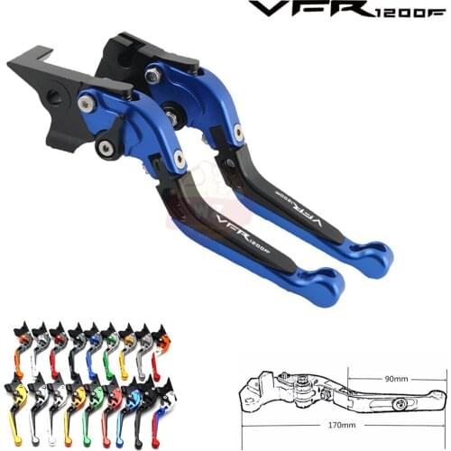 For Honda VFR1200F lever VFR 1200 1200F 2010-2016 adjustable folding brake lever for motorcycle