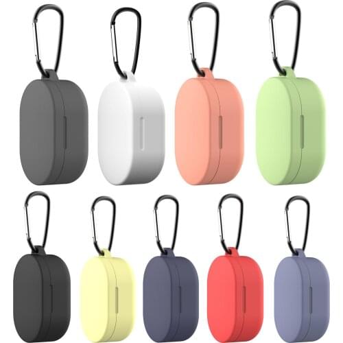 Silicone Case for for Redmi AirDots Youth Version Charging Box Storage Case Anti-lost Bluetooth Earphones Protective Case Cover
