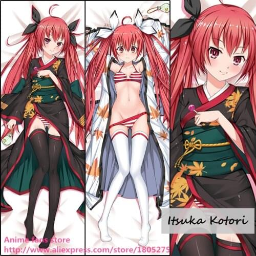 Cute Anime Date A Live Itsuka Kotori Sexy Japanese Pillowcase Pillow Case Cover decorative Hugging Body Bedding