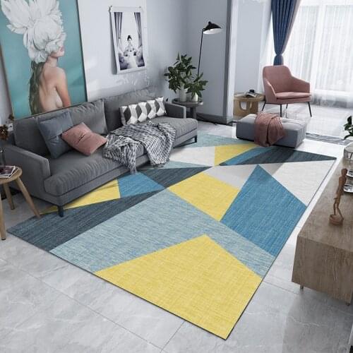 Nordic Carpet Mat Living Room Coffee Table Carpet Modern Light Luxury Girly Bedroom Room Bedside Mats Large Area Household