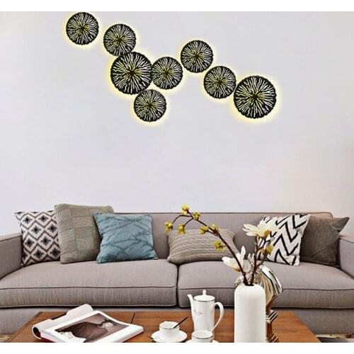 Modern Black White Round LED Wall Lamp for Bedroom Bedhead Study Room Restaurant Hall Kitchen Aisle Interior Decor Luminaires