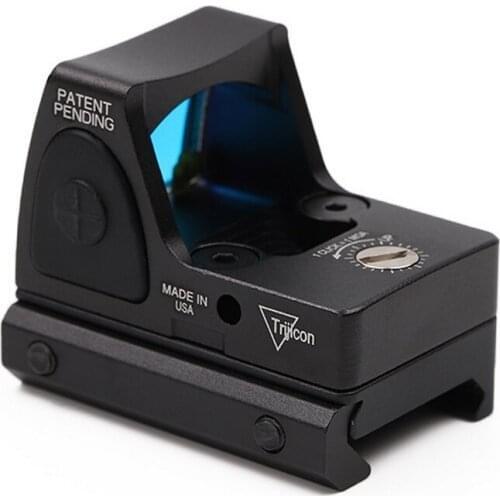 Tactical Holographic Collimator Sight Red Dot Sight Reflex with Rail Mounts for Airsoft Sniper Rifle Hunting Tactics