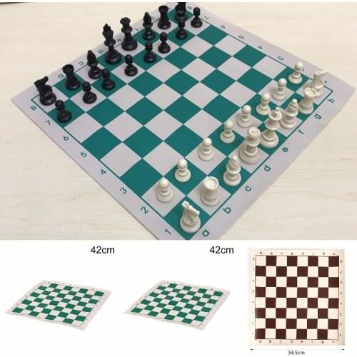 Vinyl Tournament Chess Board for Childrens Educational Games Random Color Magnetic Board for Chess