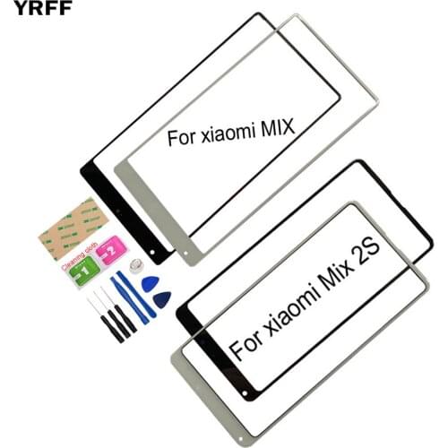 Mobile Touch Screen Outer Glass For Xiaomi Mix 2S Mix Mix2S Front Glass Panel Replacement