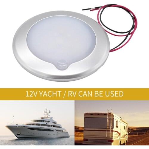 RV Roof Ceiling Cabin Light IP67 Waterproof Touch Dimming Camper Caravan Marine Interior Lamp for Camper Van Boat Ship
