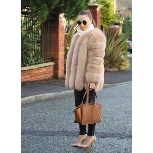 WGLUVF Long Fur Coats