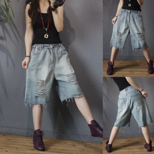 子向 Womens Ripped Jeans