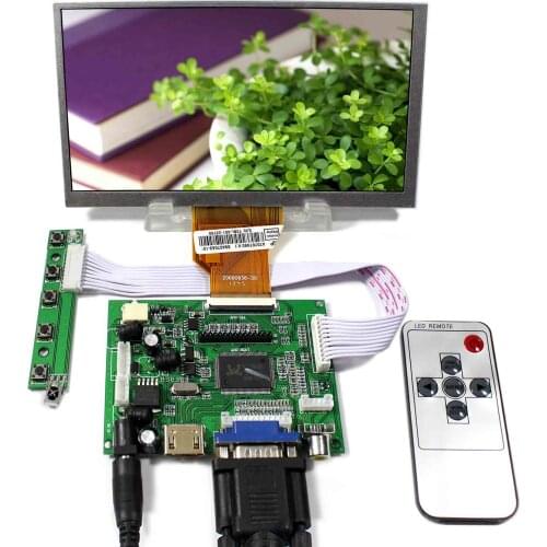 HD MI VGA 2AV LCD Controller Board+7inch AT070TN90 800x480 LCD Screen