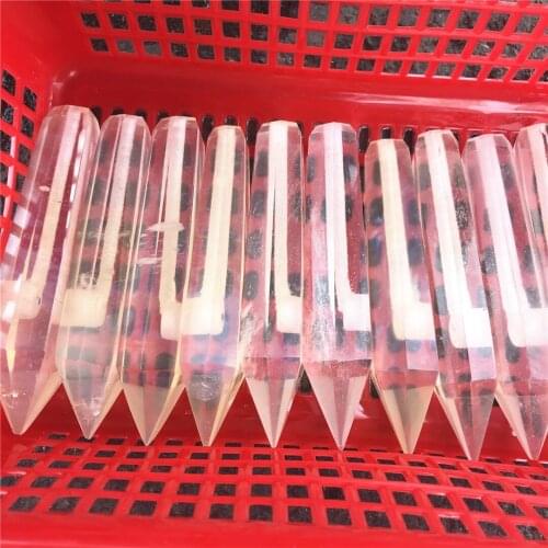 10pcs Synthetic Quartz Crystal Red Blue Stone Smoking Pipe to Heal Melting Stone Tobacco Pipe