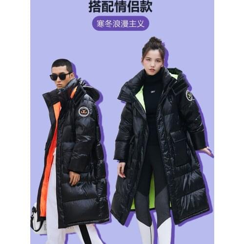 Chen Weitings Same Bosideng Long Mens and Womens Warm Coat Unisex B00143440 Down Jacket