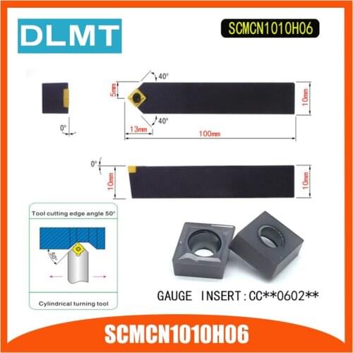 SCMCN1010H06 50 Degrees External Turning Tool Holder For CCMT060204 Used on CNC Lathe Machine